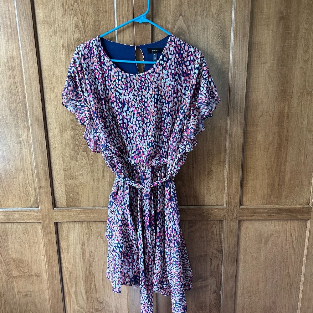 AQUA Asymmetrical Sun Dress Size L